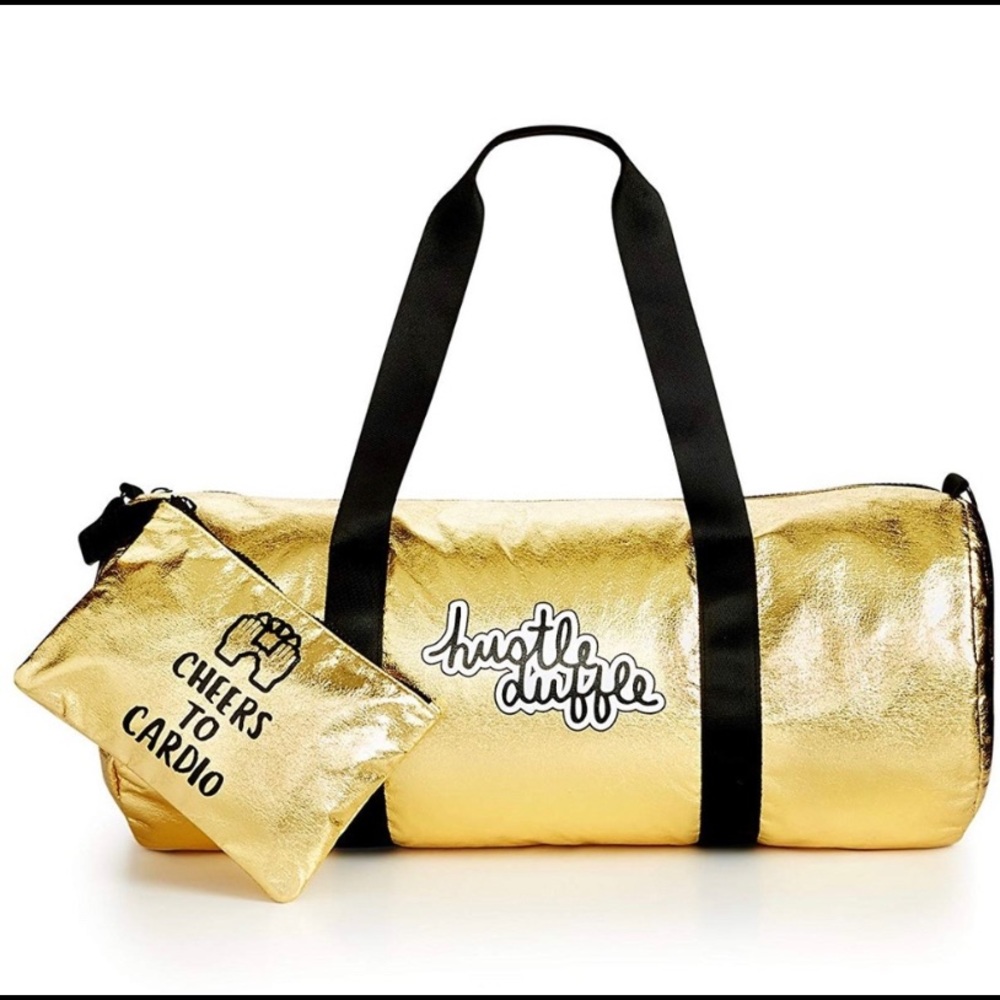 Gold Cardio 2 PC Gym Workout Duffle Bag Large NEW - Picture 1 of 4